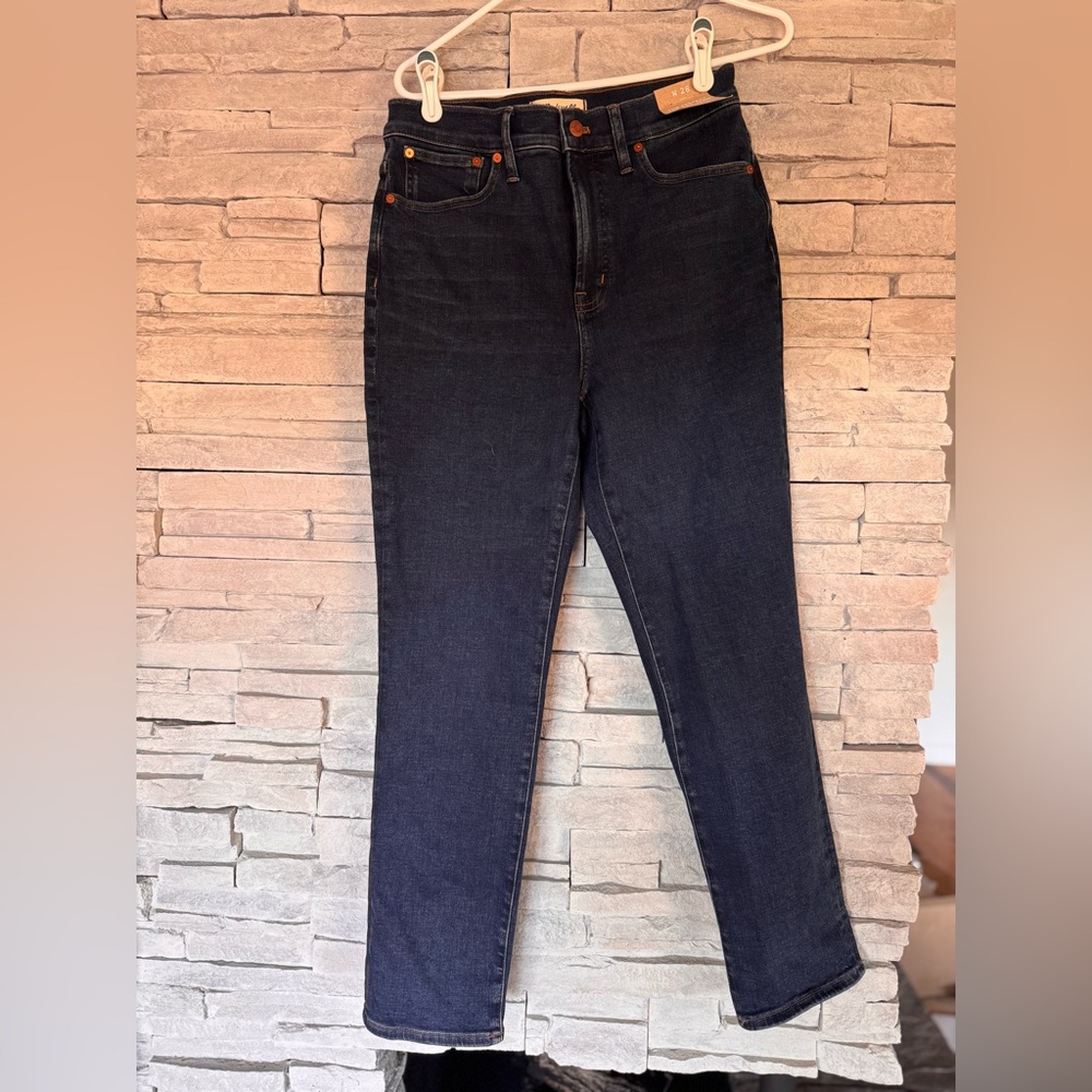 Madewell Women's Perfect Vintage High Rise Jeans - Dark Blue Larkspur Wash